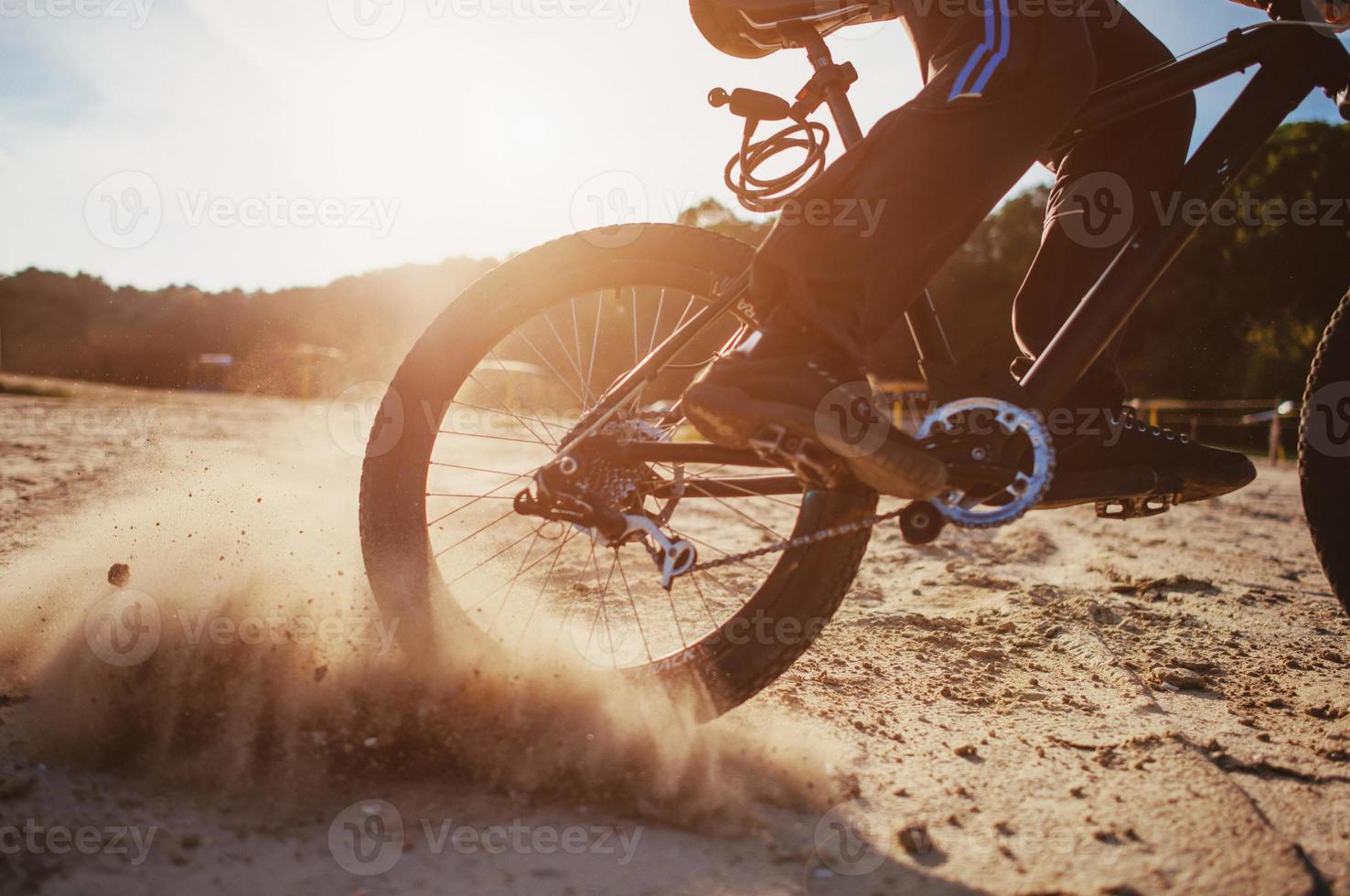 man on a bicycle photo