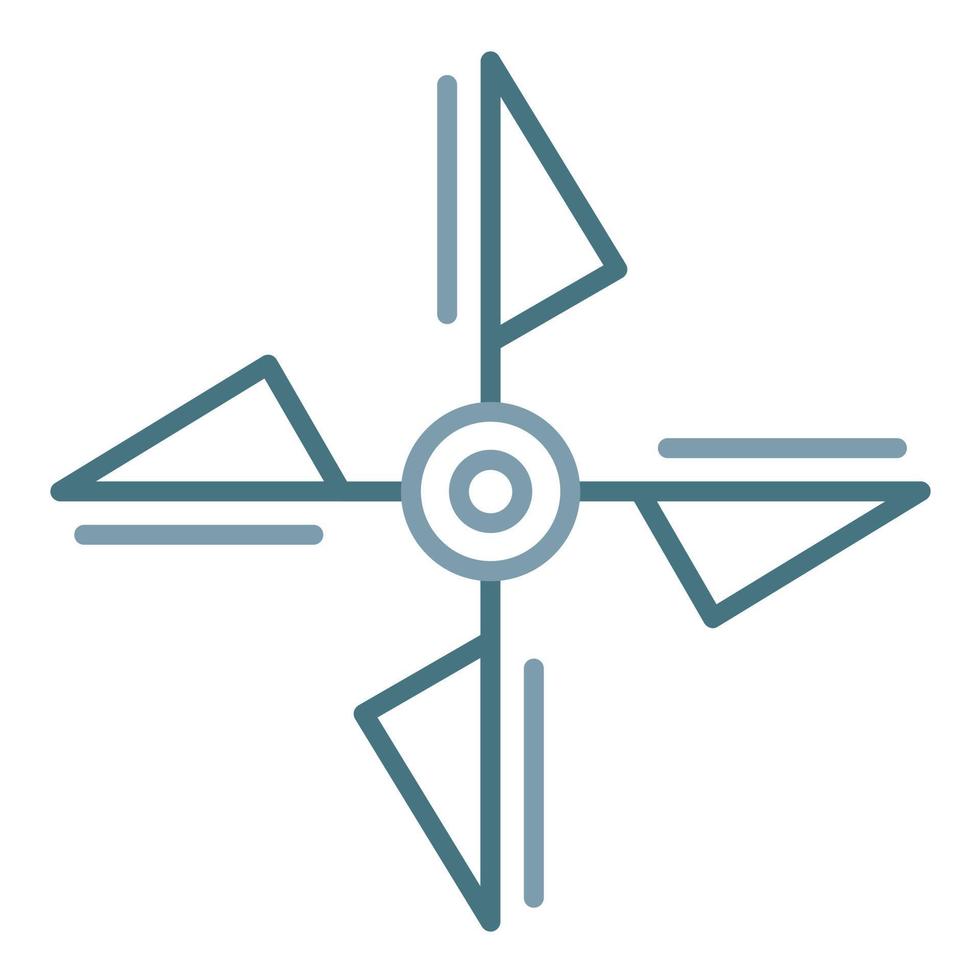 Propeller Line Two Color Icon vector