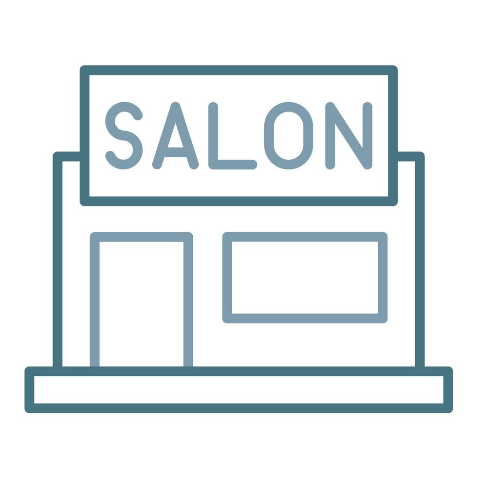 Saloon Line Two Color Icon vector