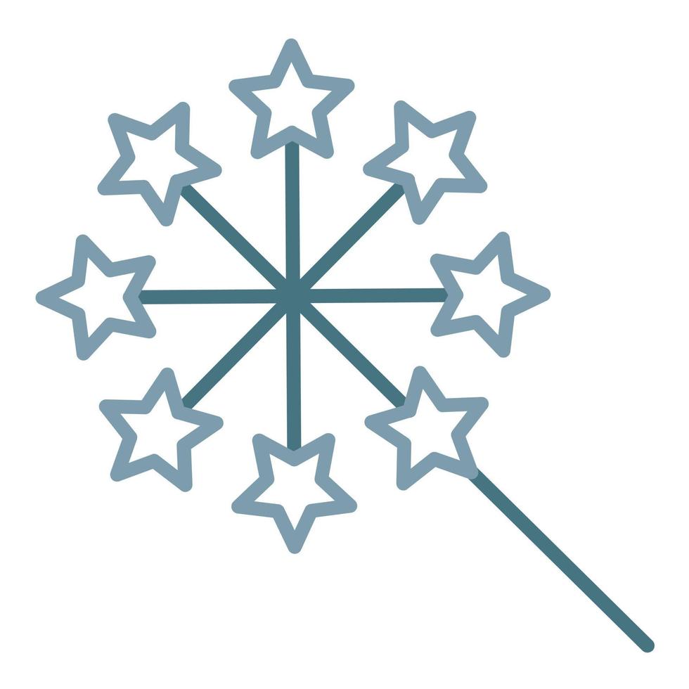 Fireworks Line Two Color Icon vector