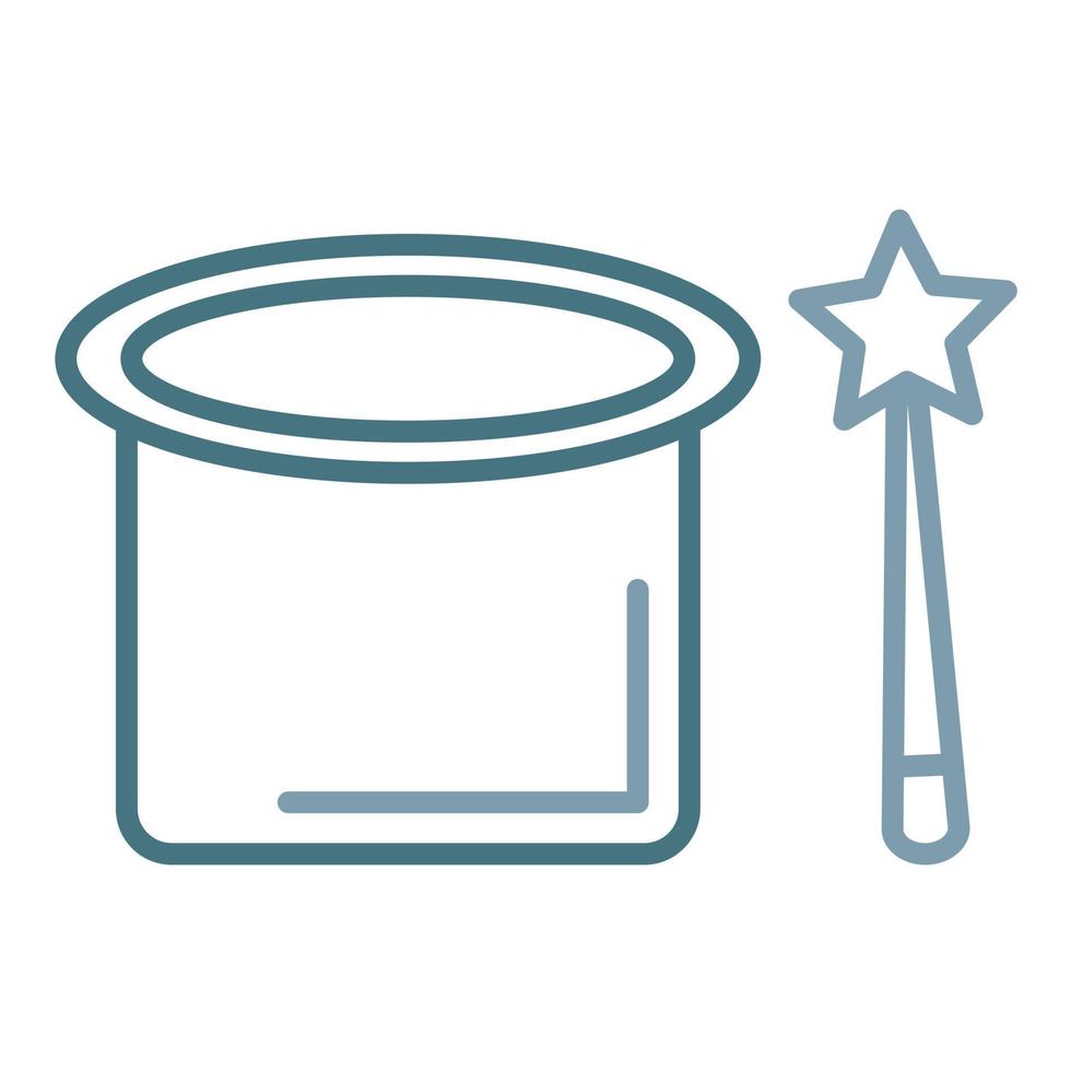Magic Show Line Two Color Icon vector