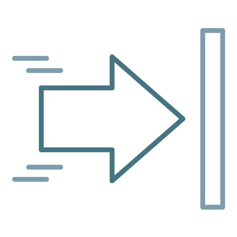 Arrow Line Two Color Icon vector