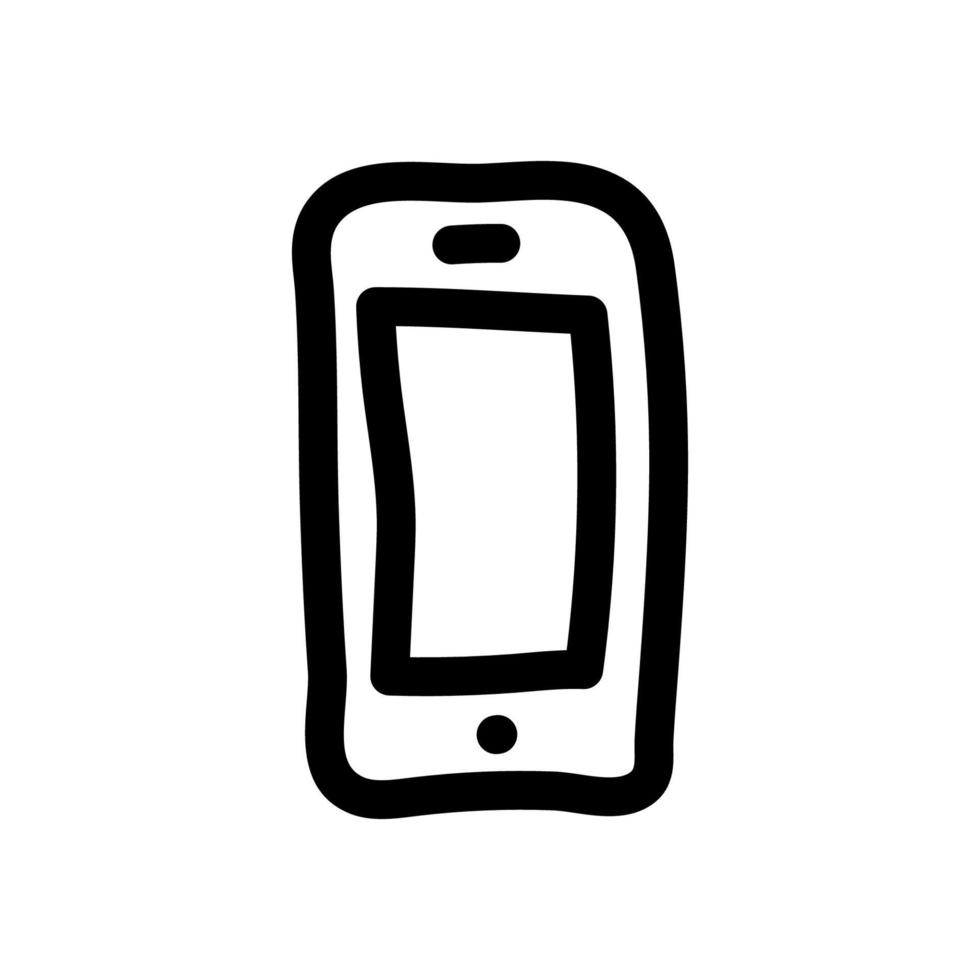 icono de vector simple de teléfono inteligente