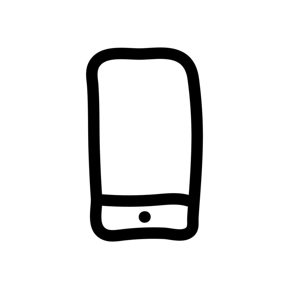 icono de vector simple de teléfono inteligente