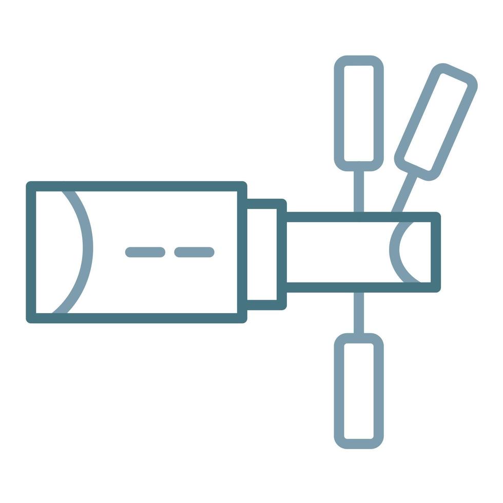 Hubble Telescope Line Two Color Icon vector