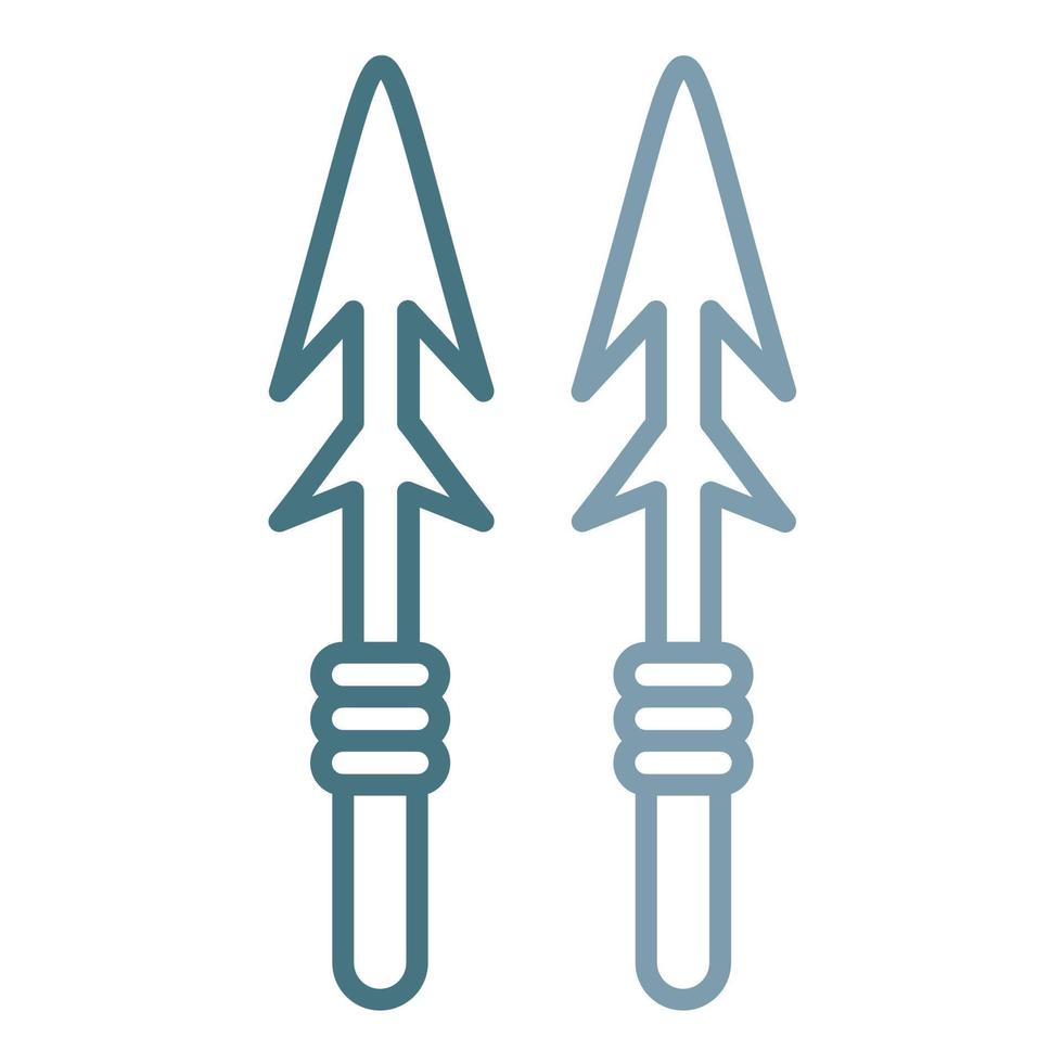 Harpoon Line Two Color Icon vector