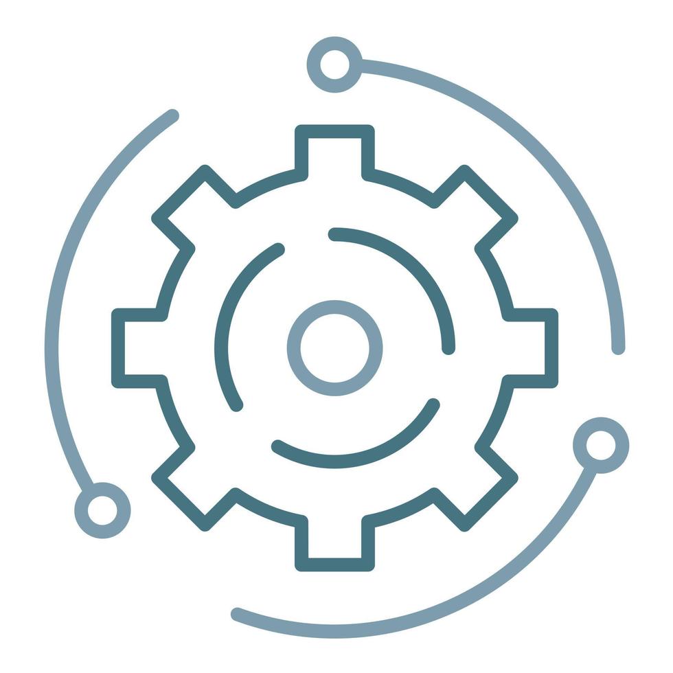 Automate Line Two Color Icon vector