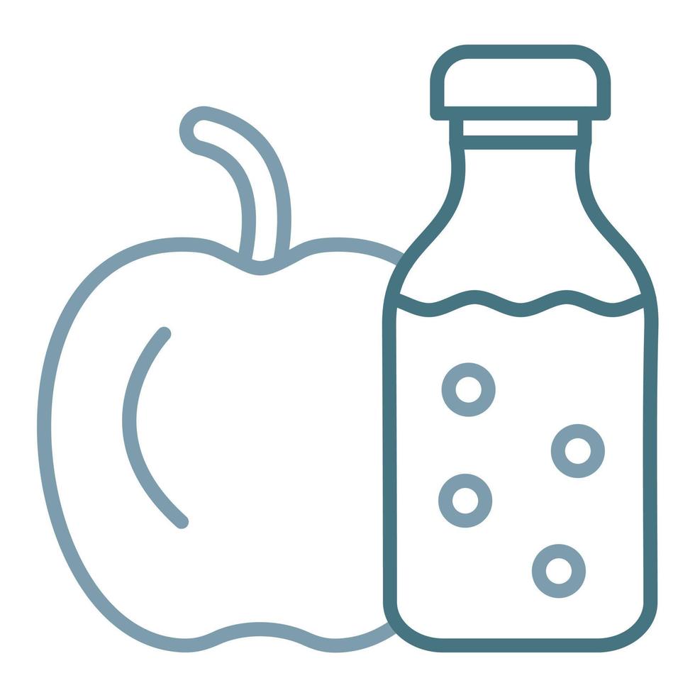 Healthy Food Line Two Color Icon vector