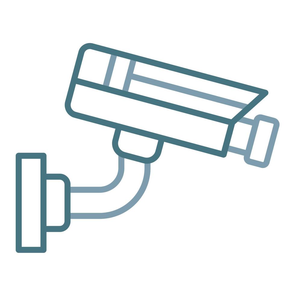 CCTV Camera Line Two Color Icon vector