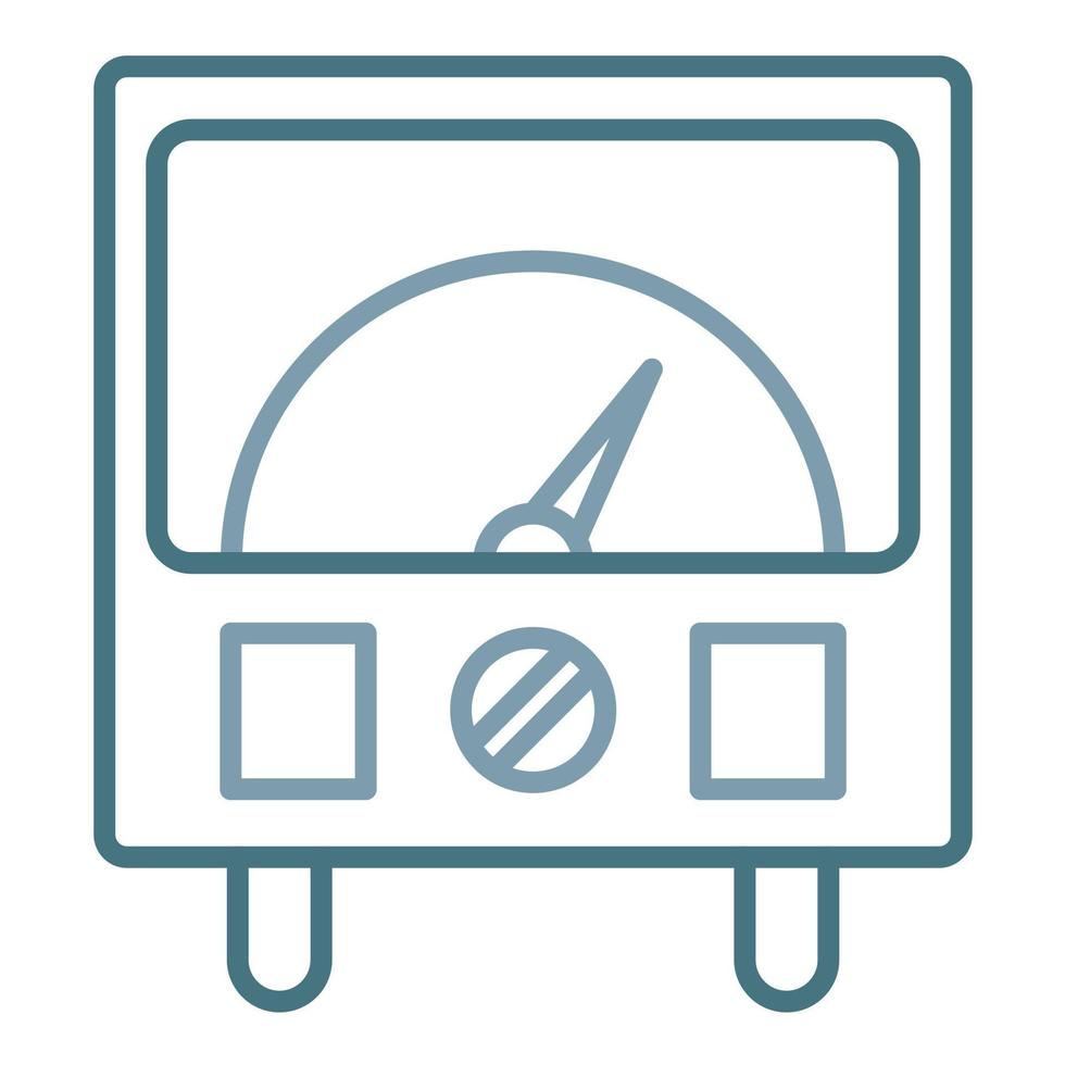 Ammeter Line Two Color Icon vector
