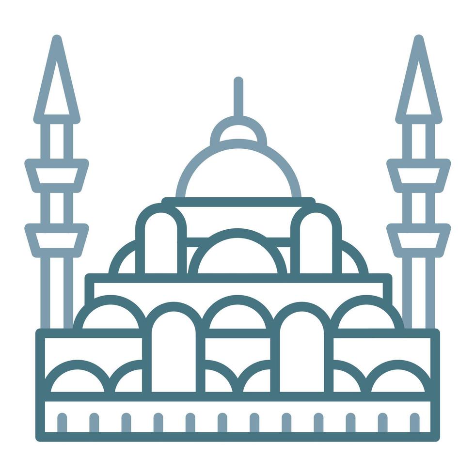 Istanbul Line Two Color Icon vector