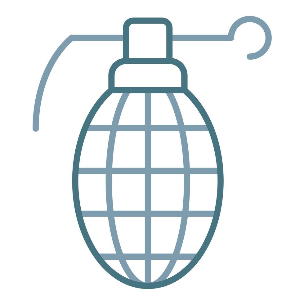 Army Bomb Line Two Color Icon vector