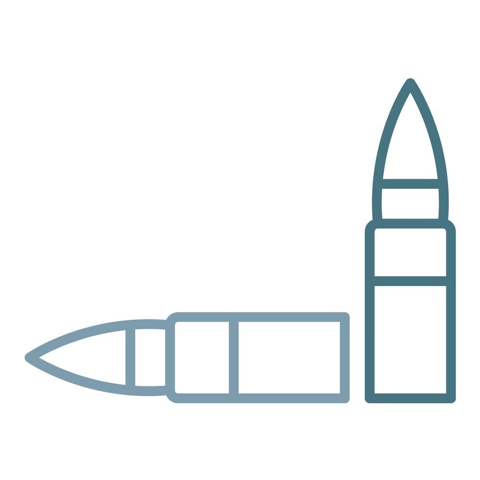 Ammunition Line Two Color Icon vector