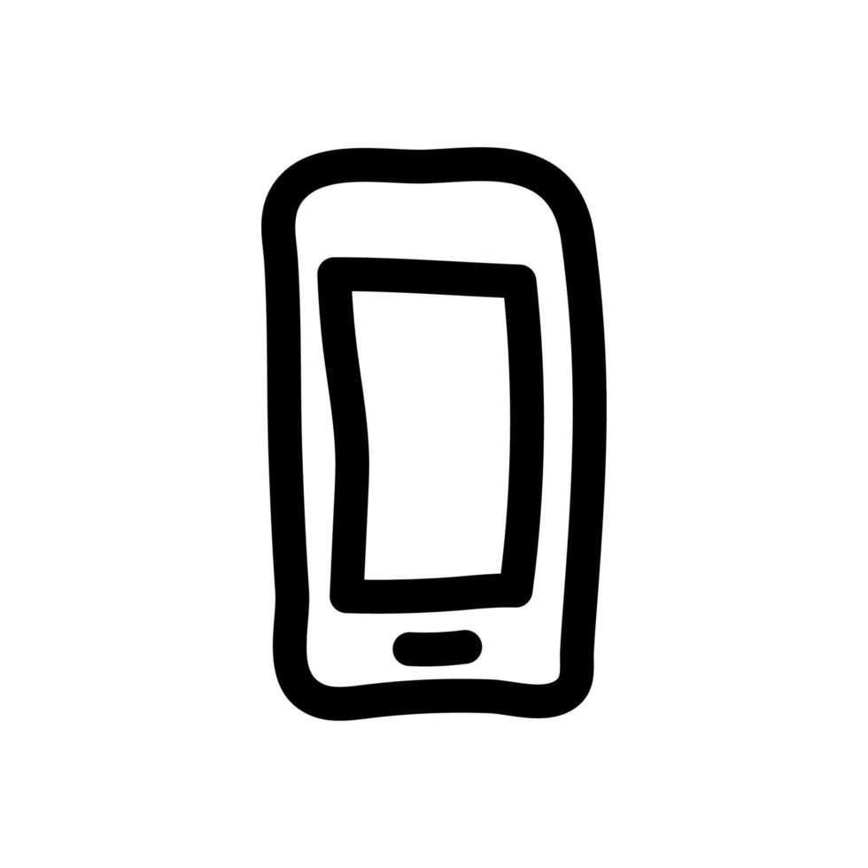 icono de vector simple de teléfono inteligente