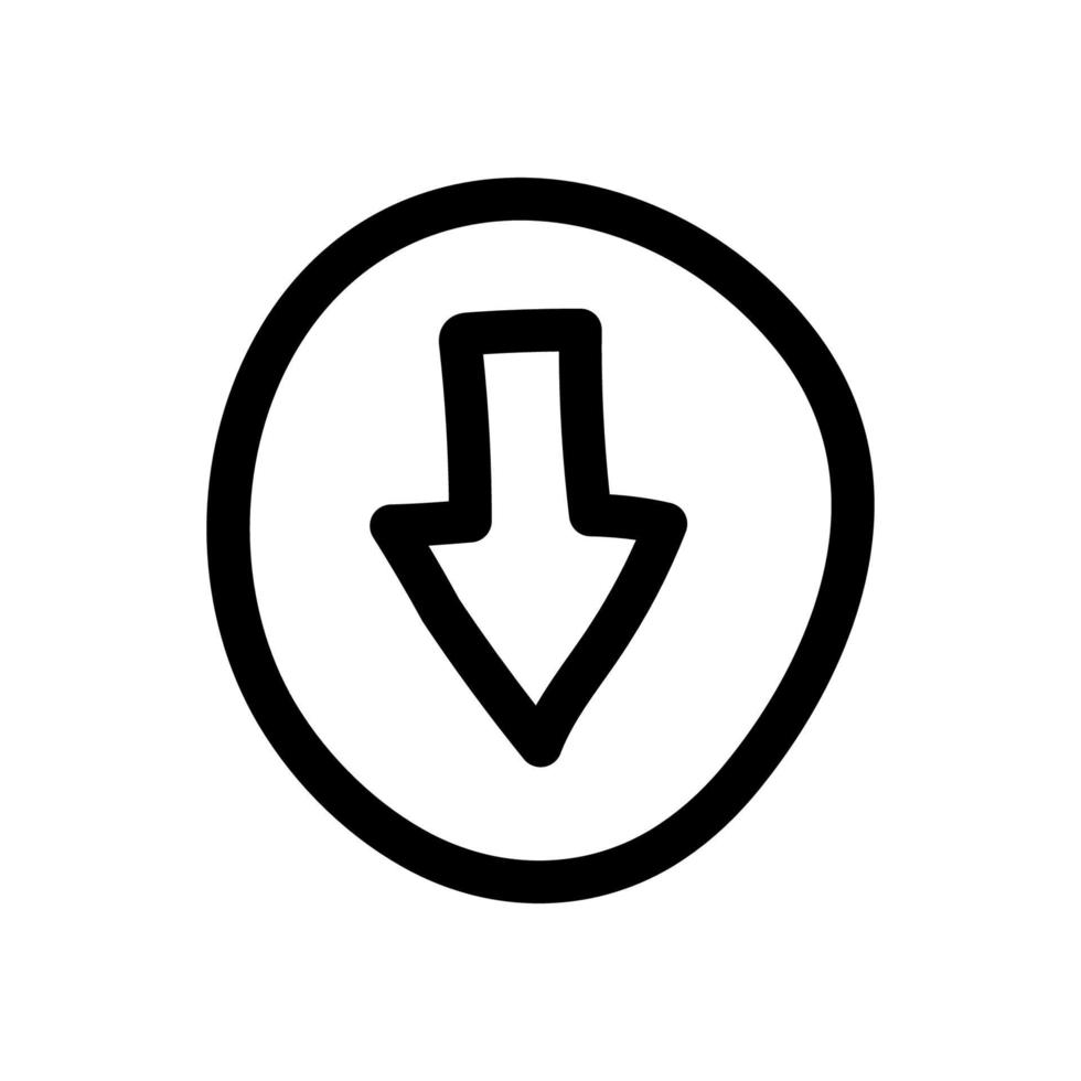 Download simple vector icon button