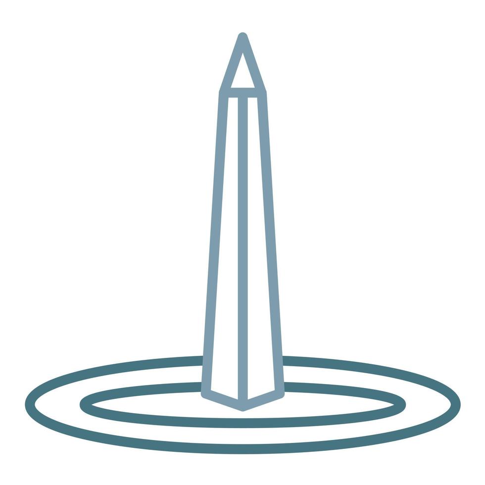 Obelisk Of Buenos Aires Line Two Color Icon vector