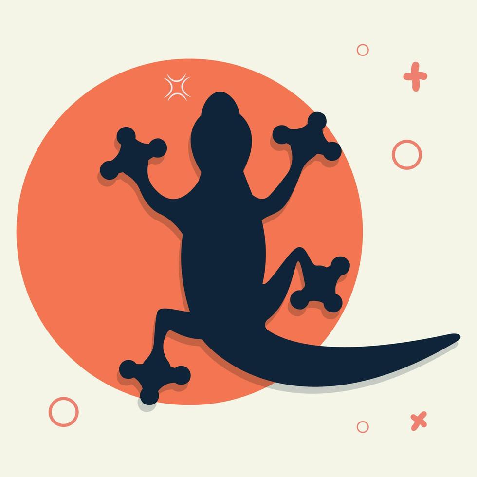 ilustración vectorial de diseño de lagarto. concepto de animales vector