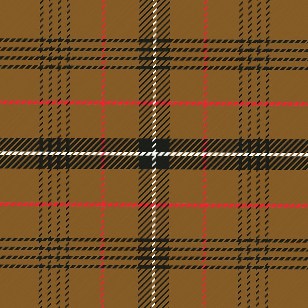 Brown, black and red plaid seamless pattern. Texture from shirt, clothes, dresses and other textile vector