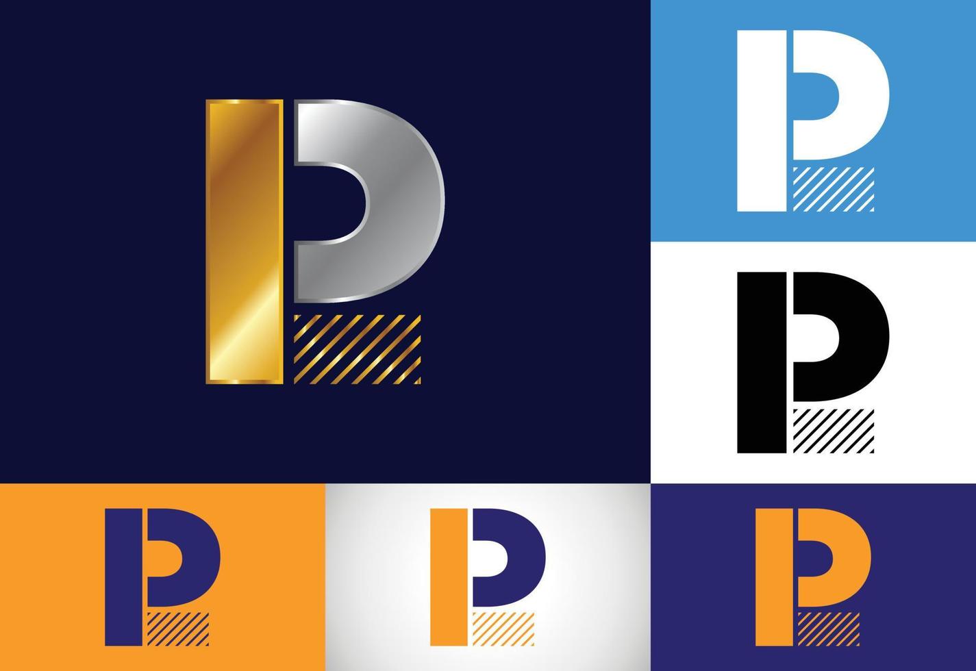 Initial Monogram Letter L P Logo Design Vector. Graphic Alphabet Symbol For Corporate Business vector