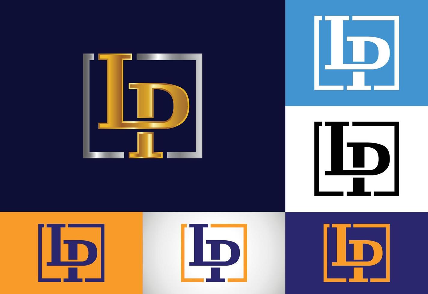 Initial Monogram Letter L P Logo Design Vector. Graphic Alphabet Symbol For Corporate Business vector