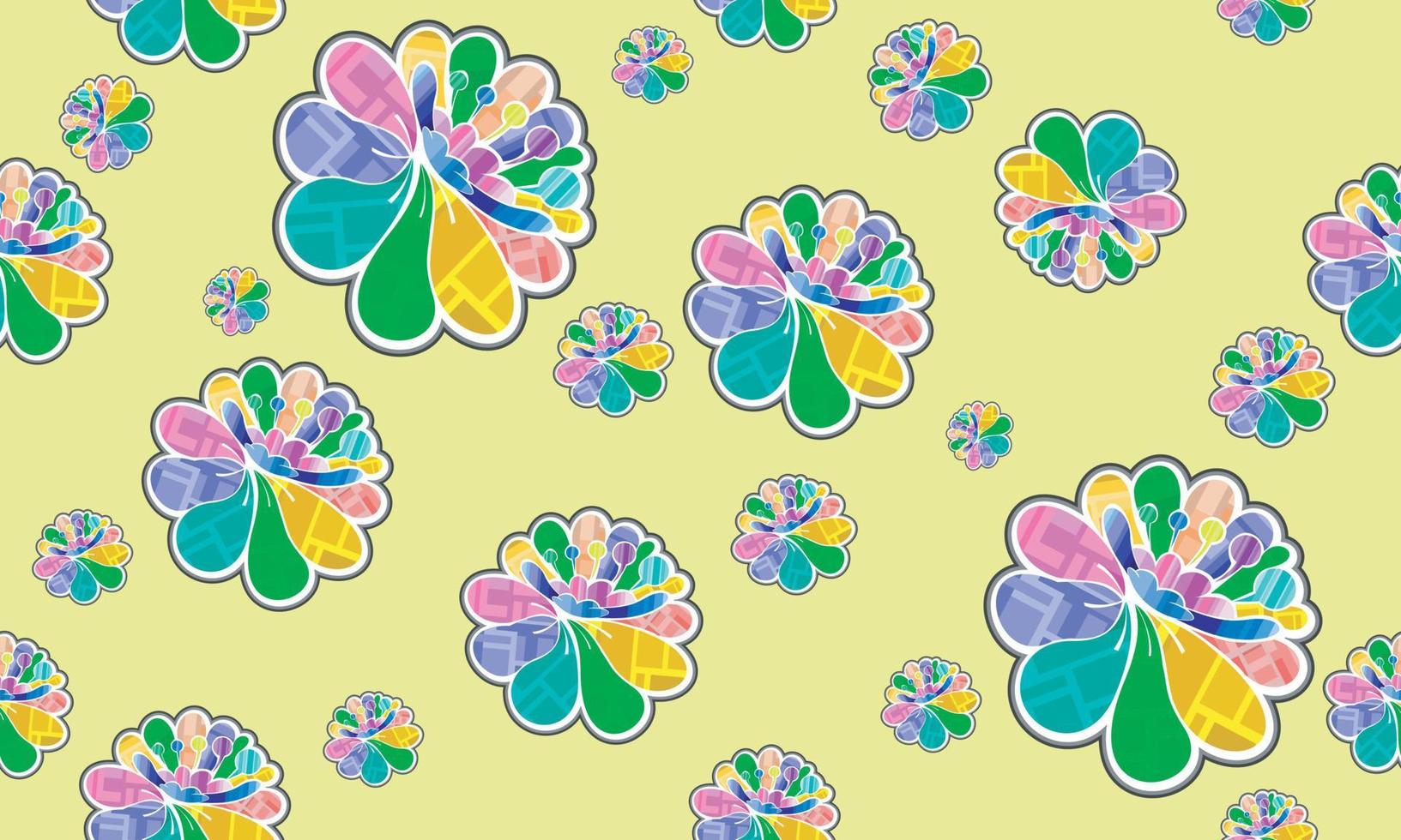 seamless pattern with Chrysanthemums,japanese floral pattern.set clip vector