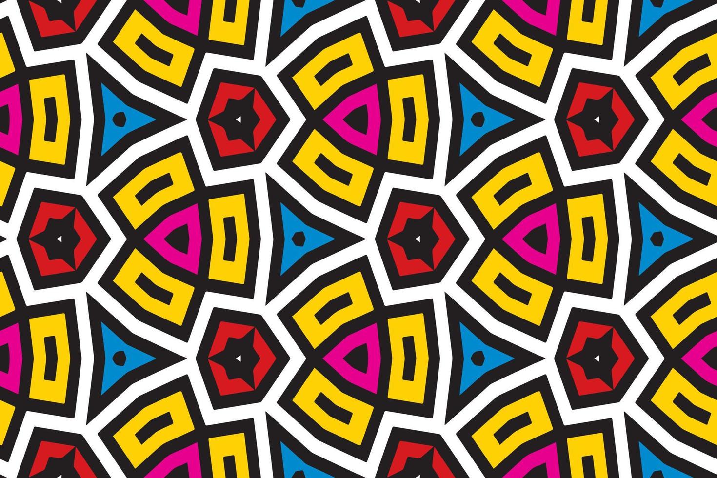 colourfull geometric shape pattern for background vector