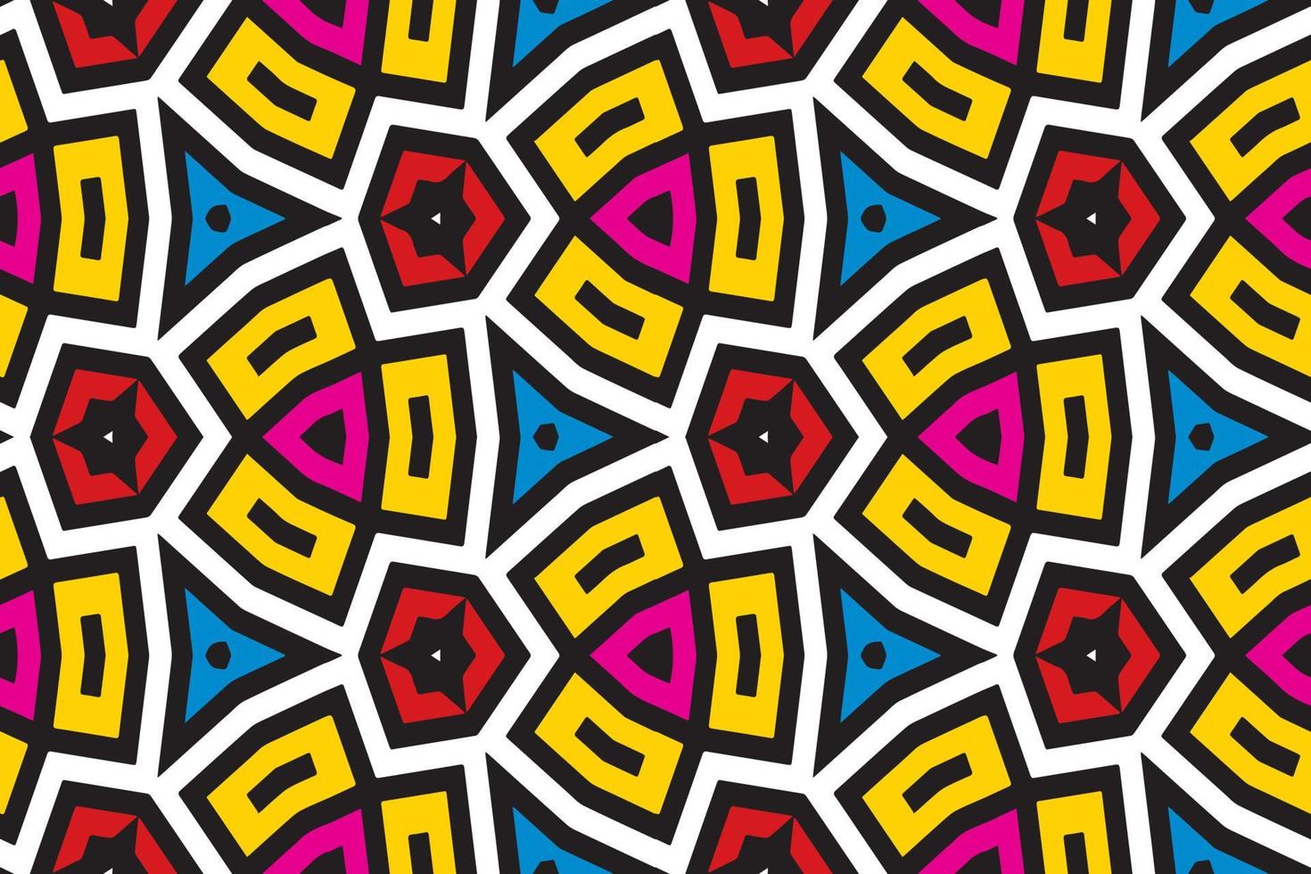 colourfull geometric shape pattern for background vector