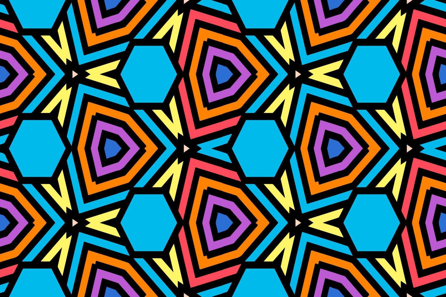 abstract geometric pattern with colourfull colour vector