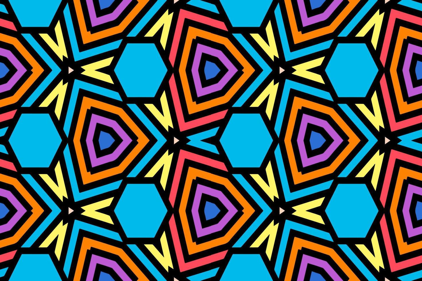 abstract geometric pattern with colourfull colour vector