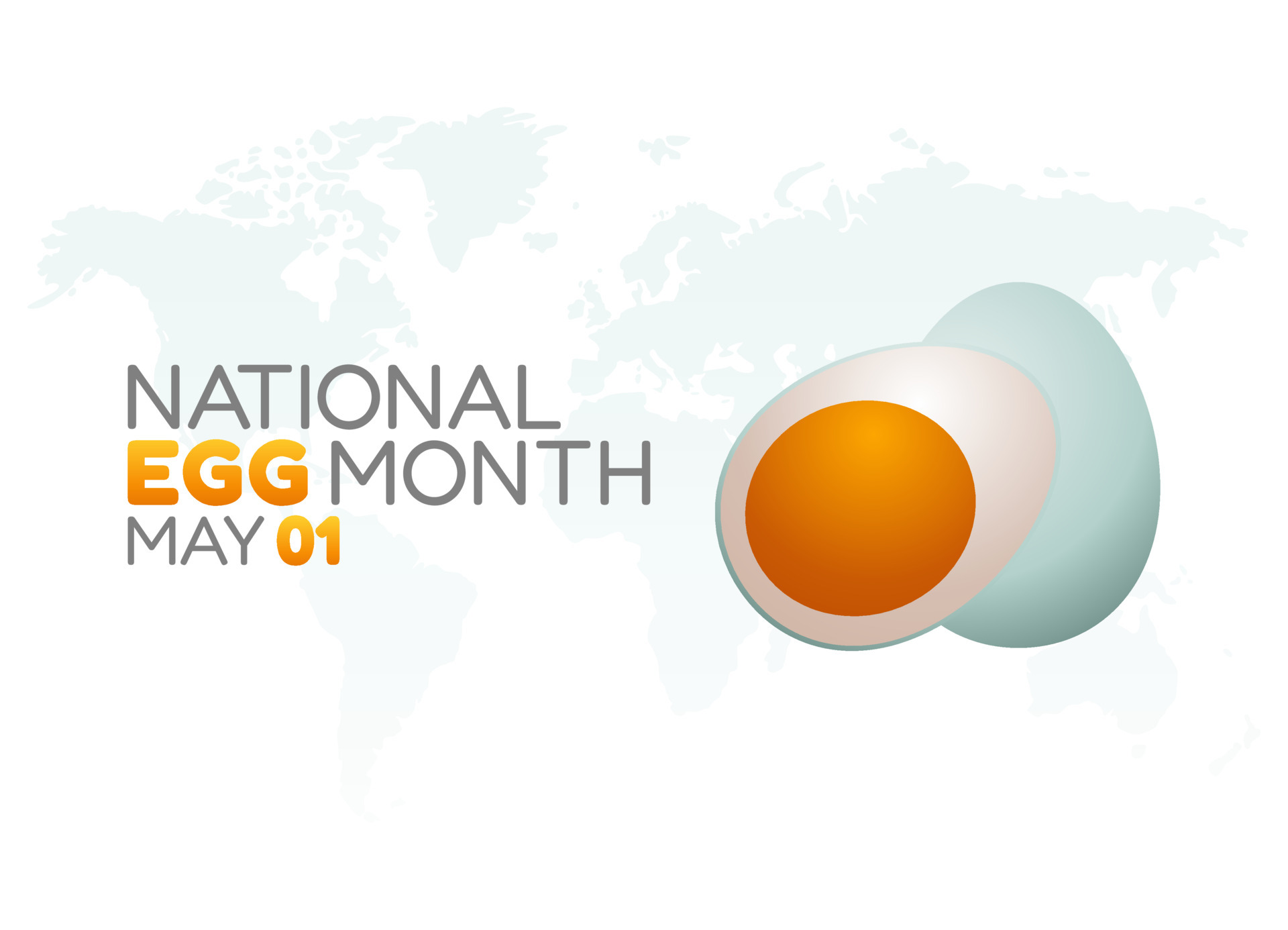 vector graphic of national egg month good for national egg month