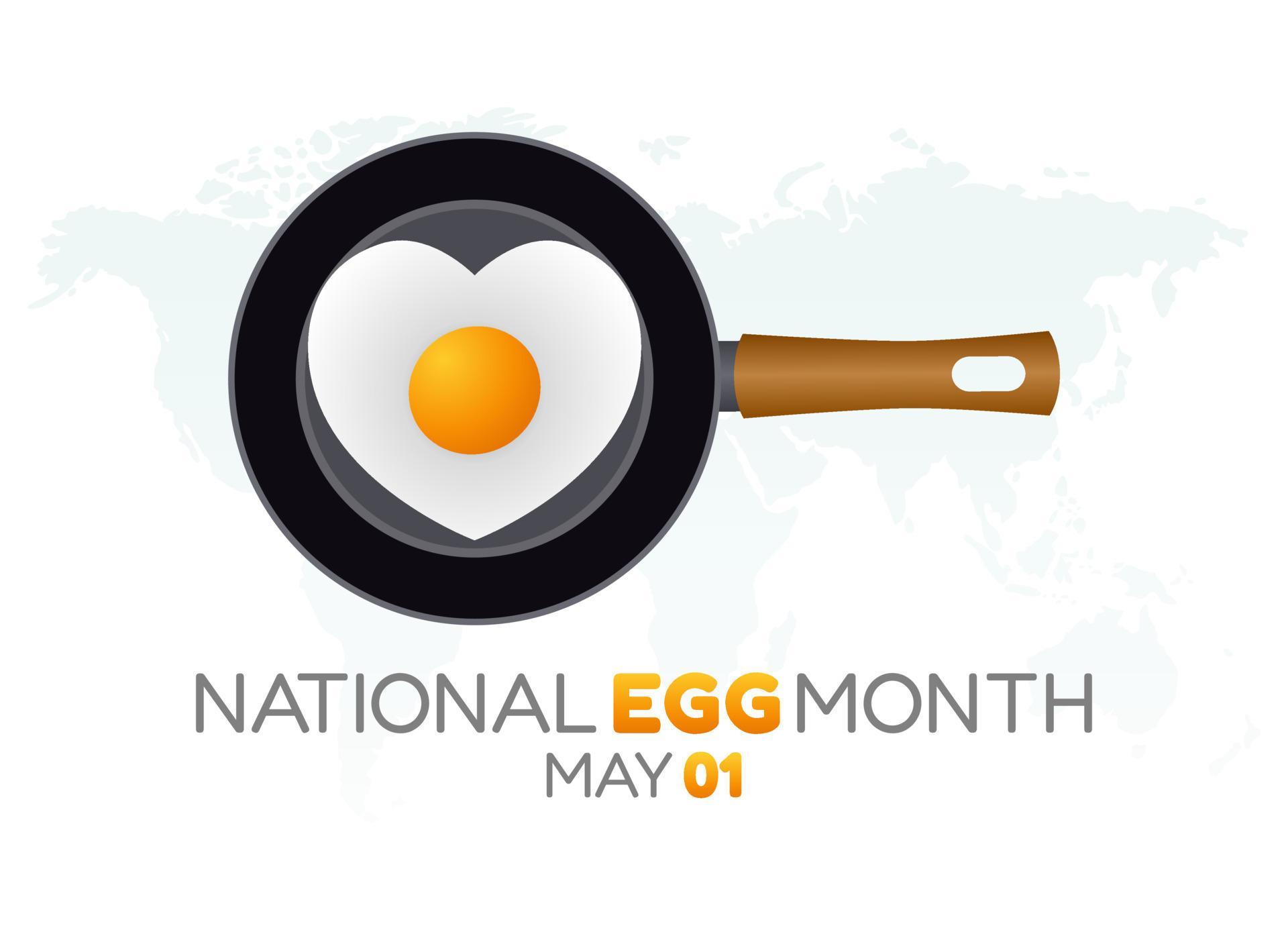 vector graphic of national egg month good for national egg month