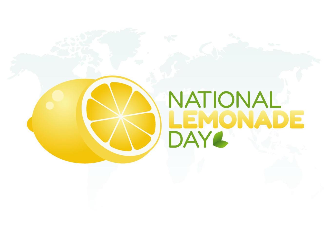 vector graphic of national lemonade day good for national lemonade day