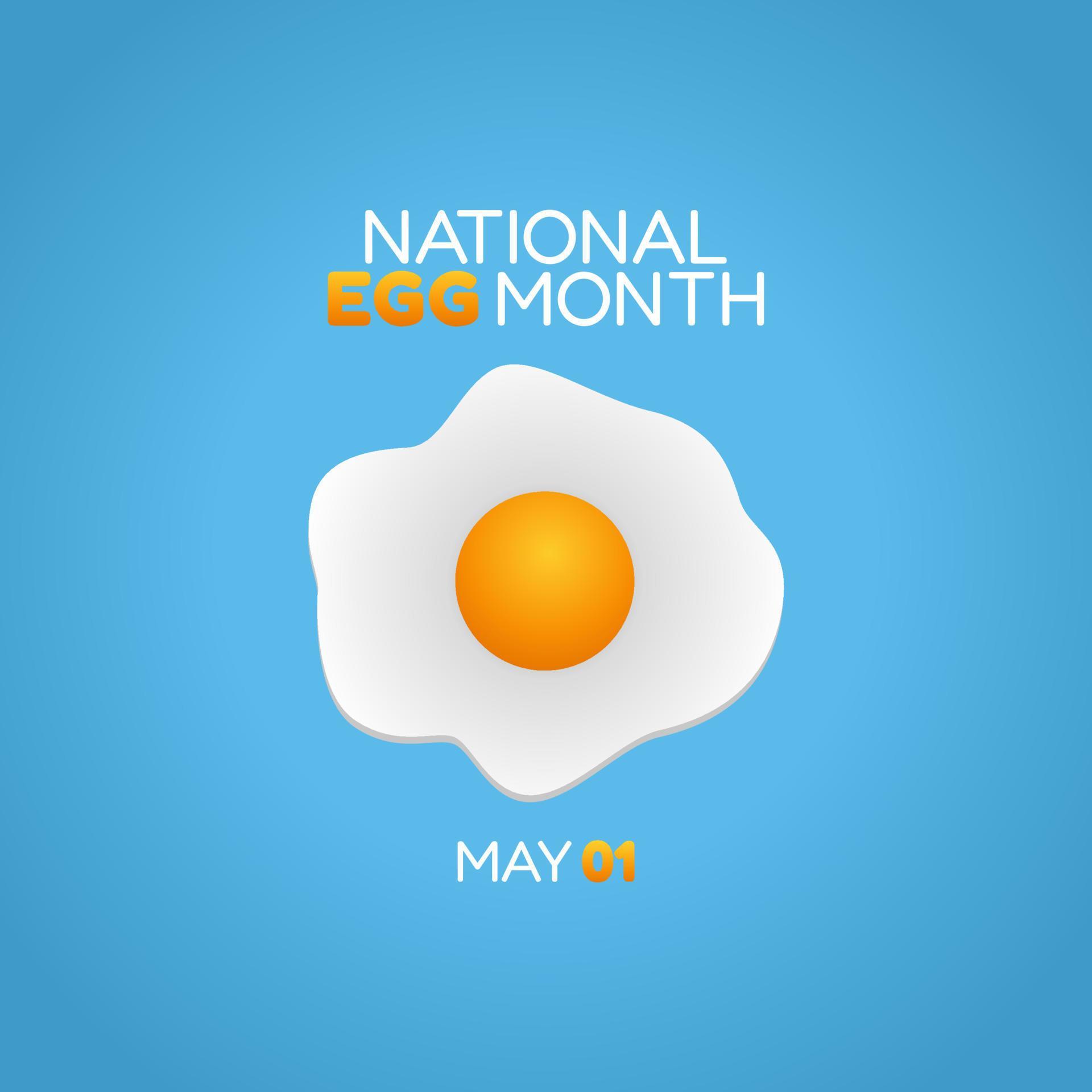 vector graphic of national egg month good for national egg month
