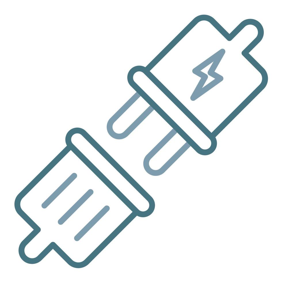 Disconnect Switch Line Two Color Icon vector