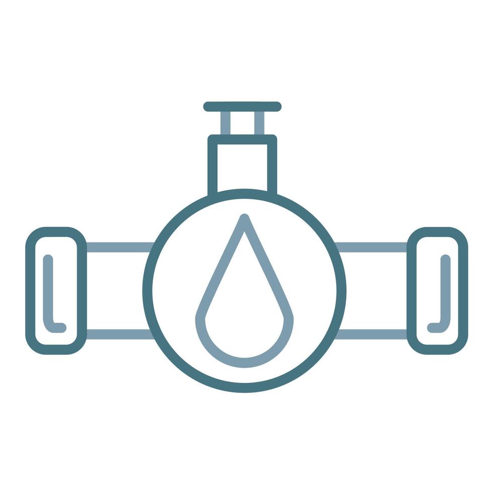 Industry Pipe Line Two Color Icon vector