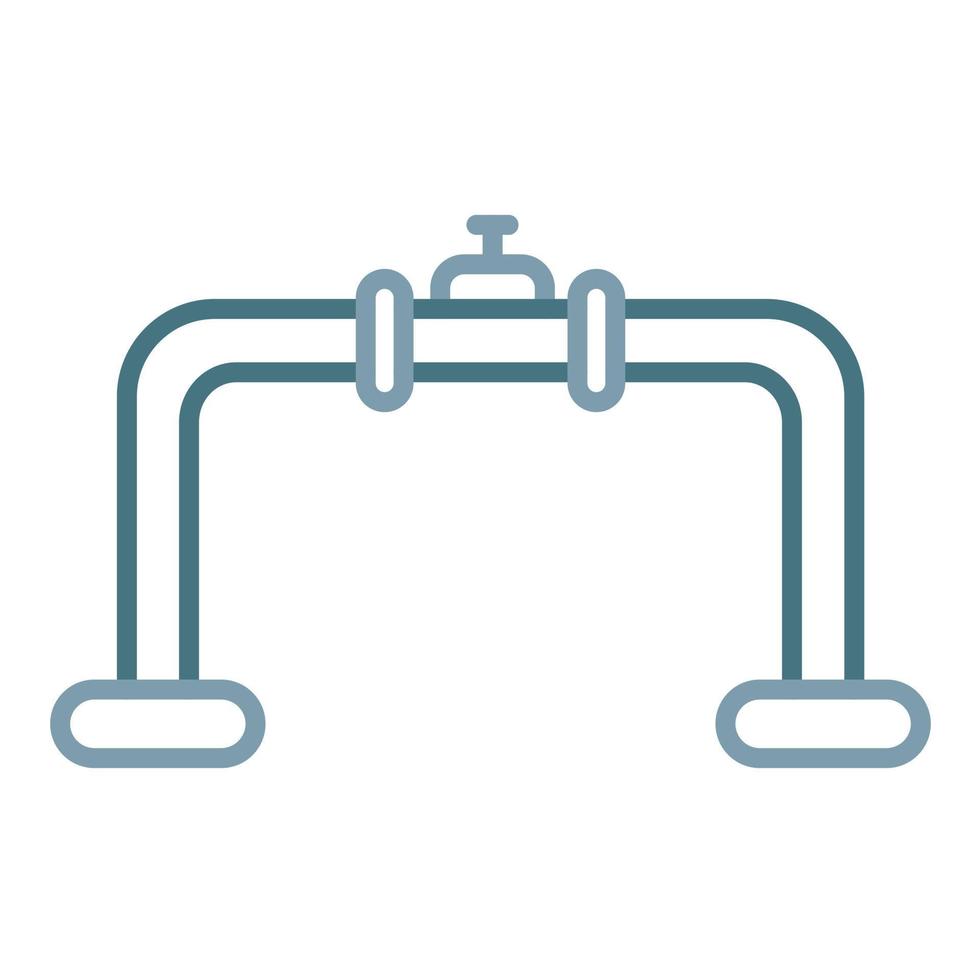 Pipeline Line Two Color Icon vector