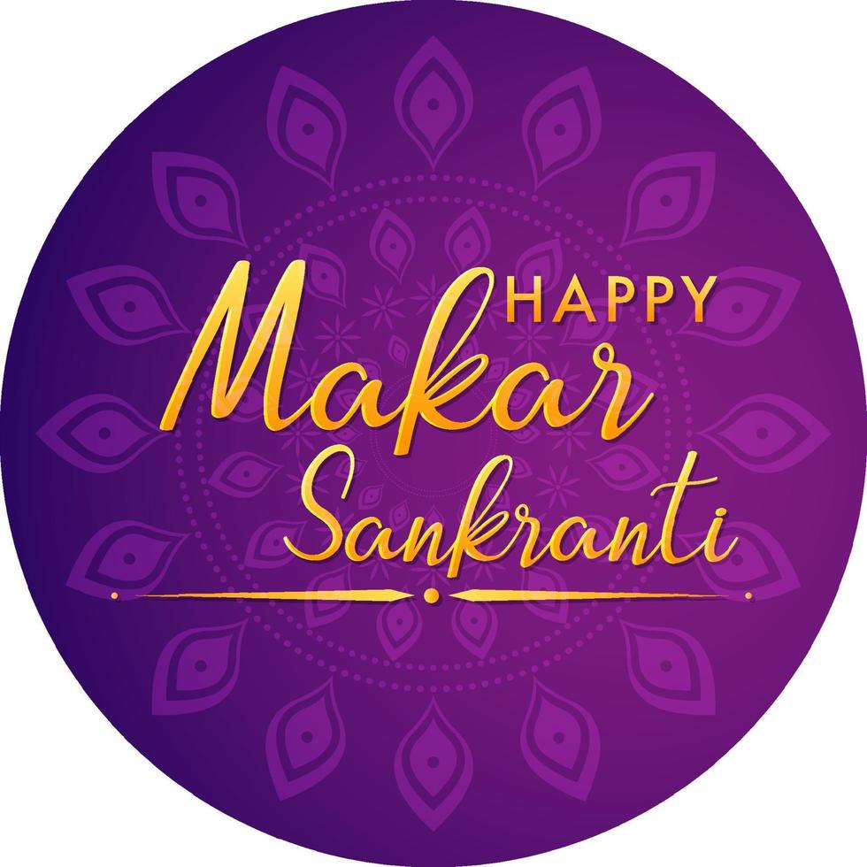 Happy Makar Sankranti day vector