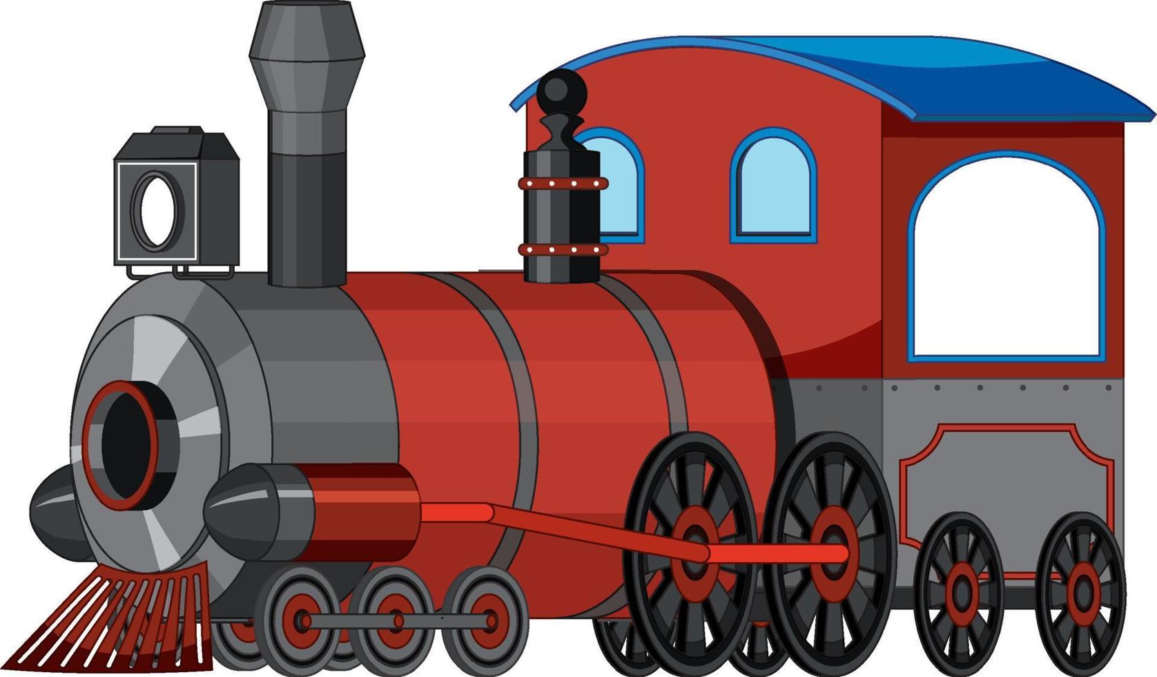 locomotora de vapor tren estilo vintage vector