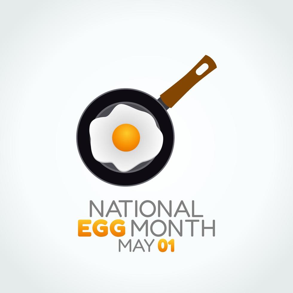 vector graphic of national egg month good for national egg month
