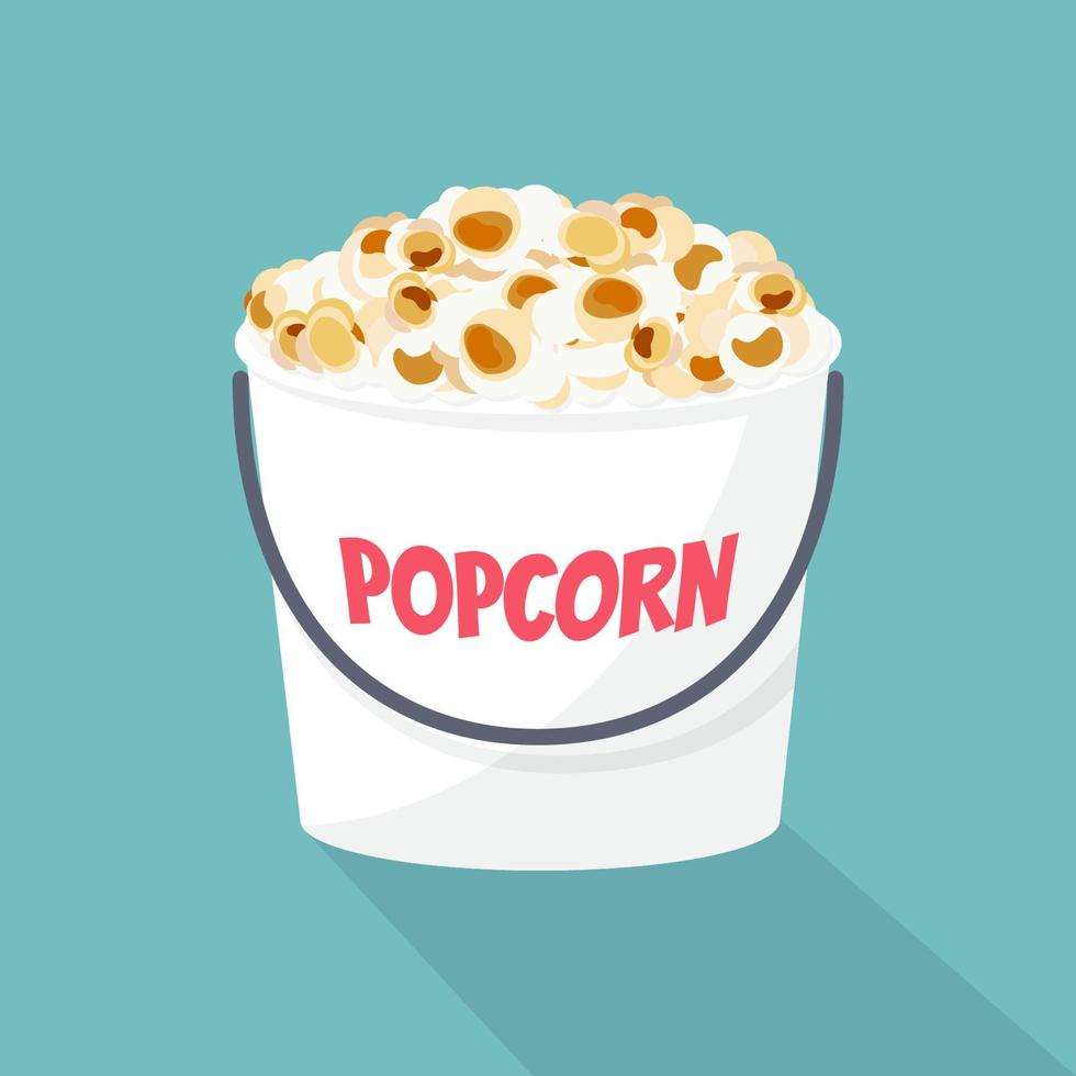 Popcorn bucket. Vector illustration