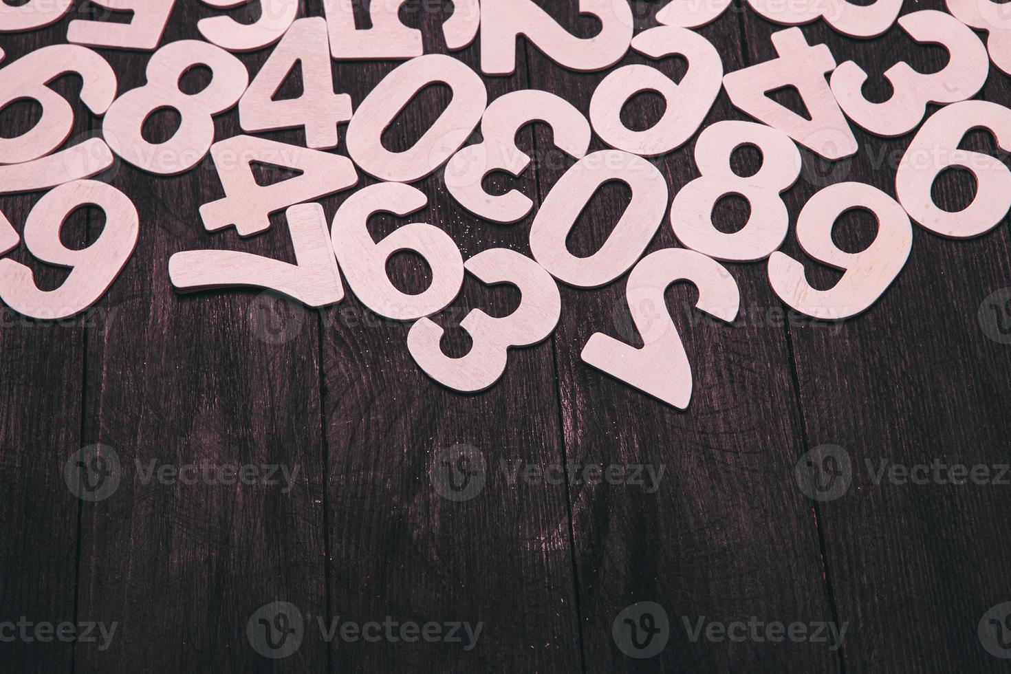 Background of numbers. from zero to nine. Numbers texture. Finance data concept. Matematic. Seamless pattern with numbers. financial crisis concept. Business success. photo