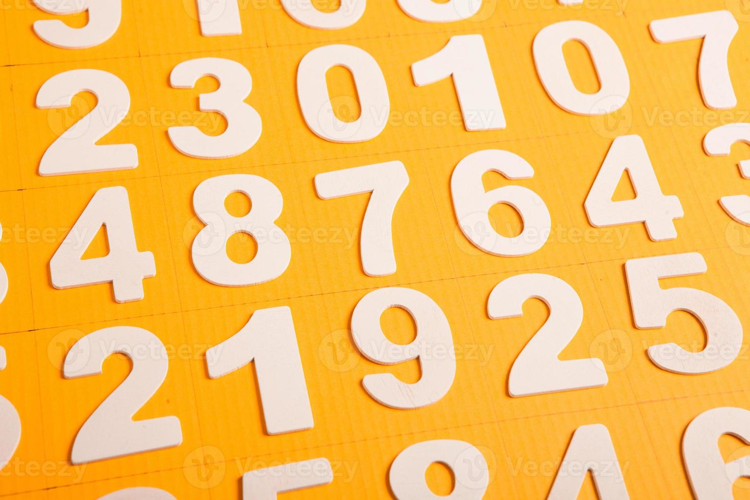 Background of numbers. from zero to nine. Numbers texture. Finance data concept. Mathematic. Seamless pattern with numbers. financial crisis concept. Business success. photo