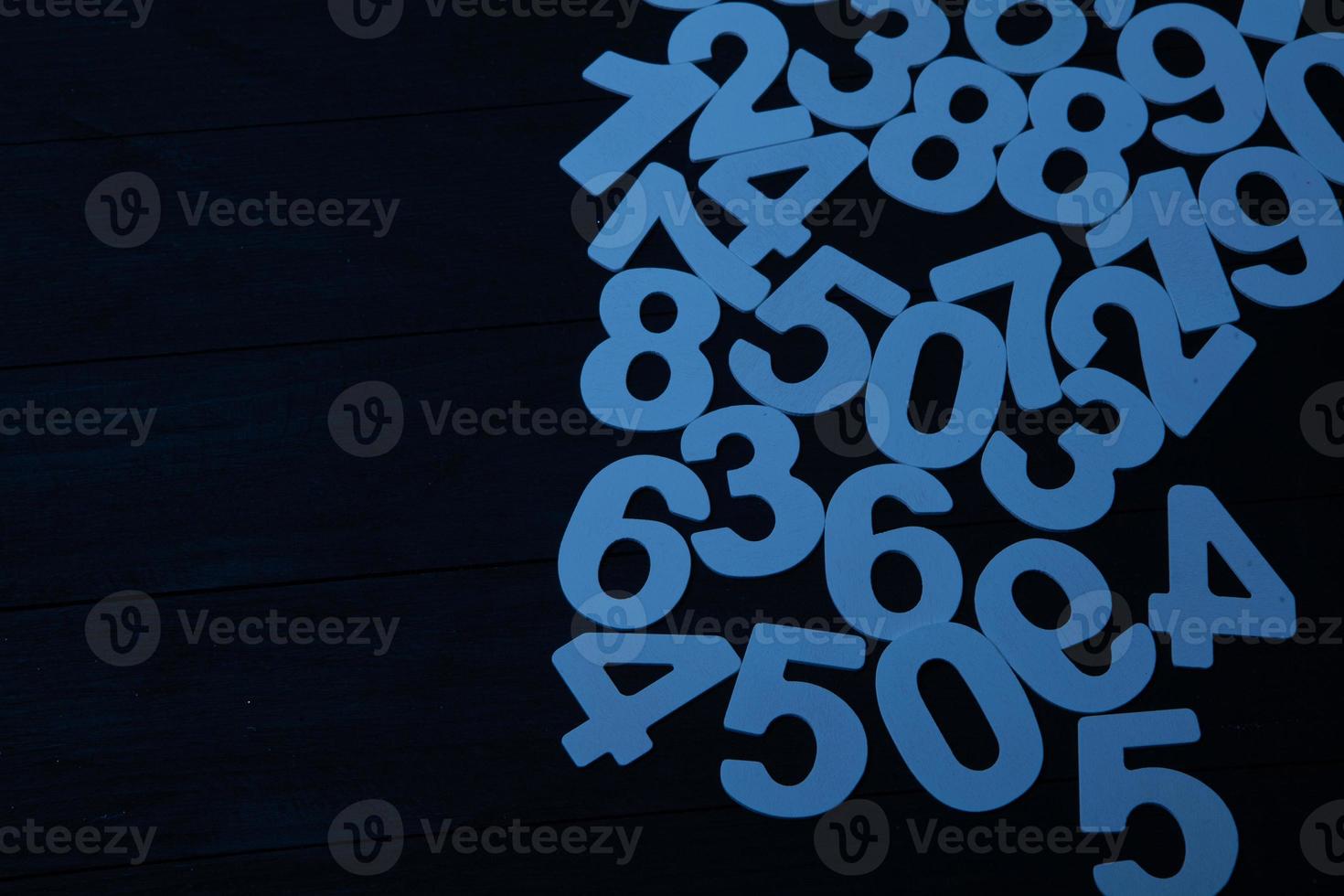 Background of numbers. from zero to nine. Numbers texture. Finance data concept. Matematic. Seamless pattern with numbers. financial crisis concept. Business success. photo