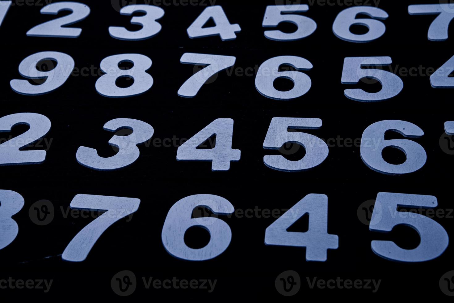 Background of numbers. from zero to nine. Numbers texture. Finance data concept. Matematic. Seamless pattern with numbers. financial crisis concept. Business success. photo