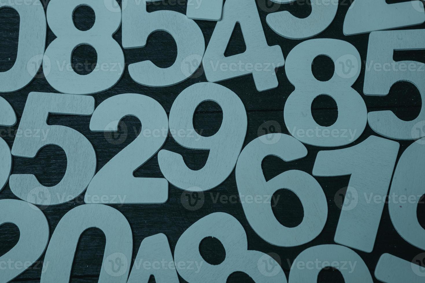 Background of numbers. from zero to nine. Numbers texture. Finance data concept. Matematic. Seamless pattern with numbers. financial crisis concept. Business success. photo