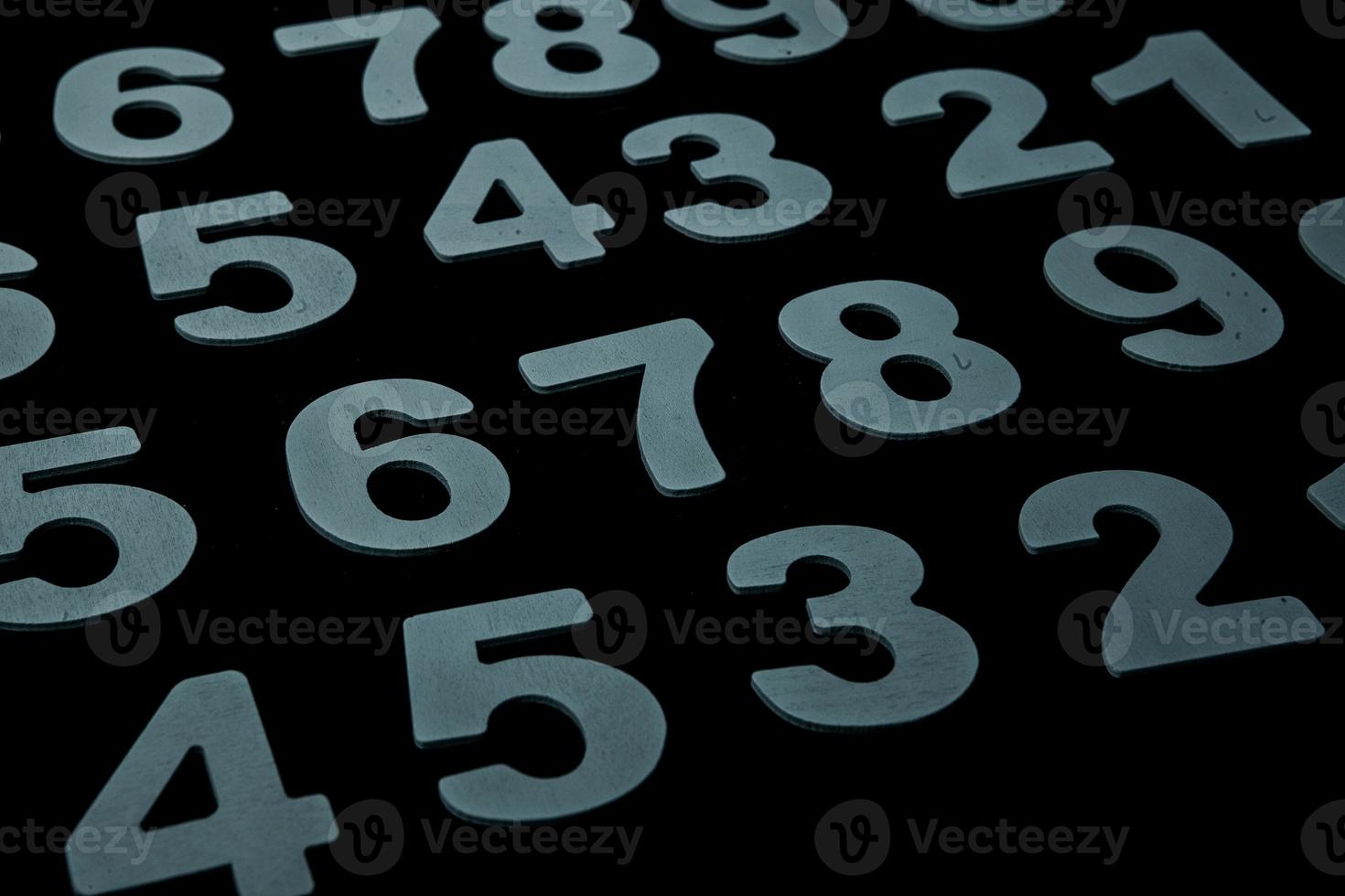 Background of numbers. from zero to nine. Numbers texture. Finance data concept. Matematic. Seamless pattern with numbers. financial crisis concept. Business success. photo