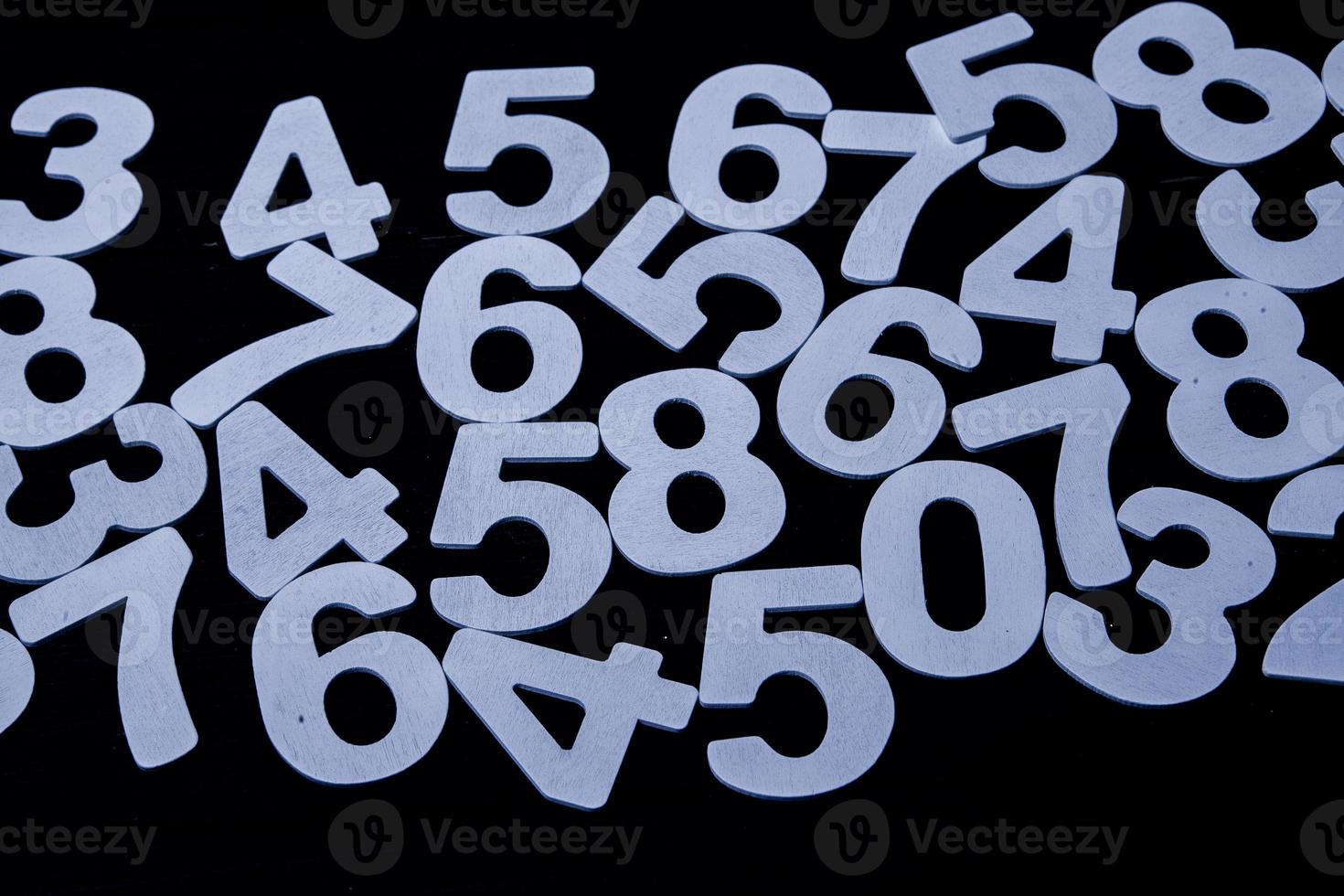 Background of numbers. from zero to nine. Numbers texture. Finance data concept. Matematic. Seamless pattern with numbers. financial crisis concept. Business success. photo