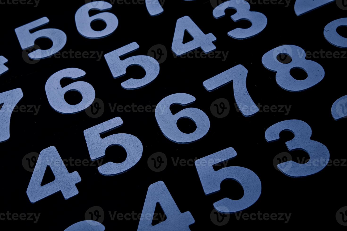 Background of numbers. from zero to nine. Numbers texture. Finance data concept. Matematic. Seamless pattern with numbers. financial crisis concept. Business success. photo