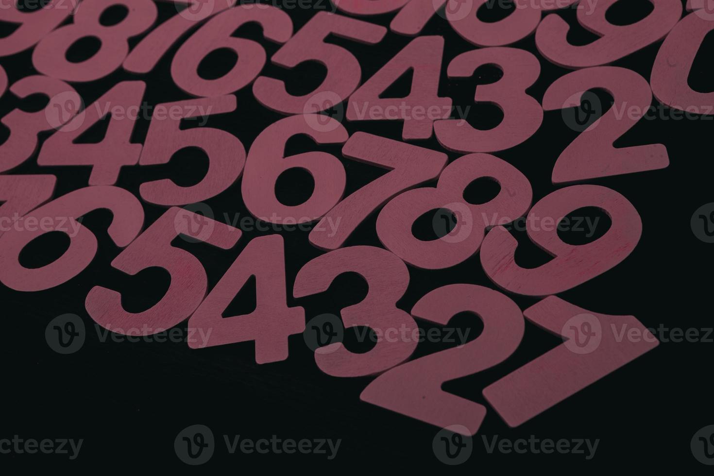 Background of numbers. from zero to nine. Numbers texture. Finance data concept. Matematic. Seamless pattern with numbers. financial crisis concept. Business success. photo