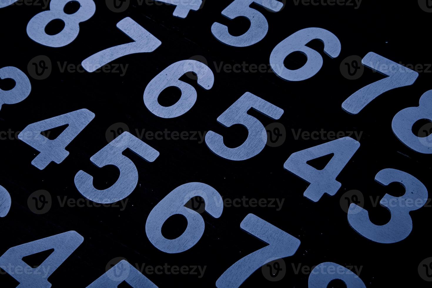 Background of numbers. from zero to nine. Numbers texture. Finance data concept. Matematic. Seamless pattern with numbers. financial crisis concept. Business success. photo